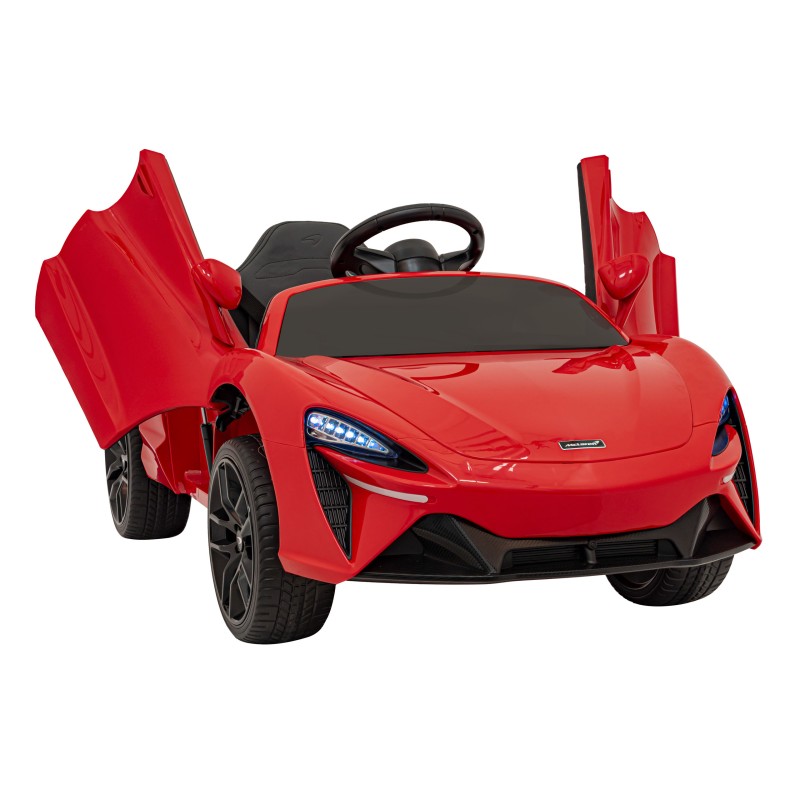 McLaren Auto na akumulator dla dzieci Czerwony + Napęd 4x4 + Pilot + Wolny Start + EVA + Audio LED